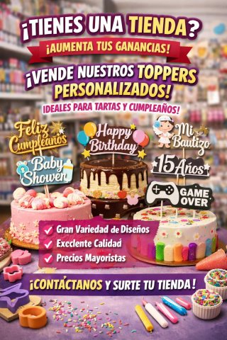 Toppers Personalizados para Tiendas