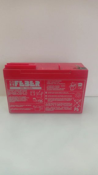 Batería FEBER 6V 12Ah