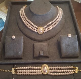Set Bijoux Chic Collana Bracciale Orecchini