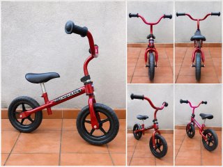 Bicicleta de equilibrio roja