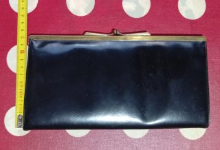 Bolso de mano de piel negro