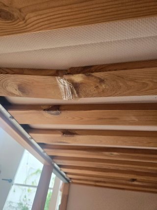 Ikea KURA Litera madera y blanco