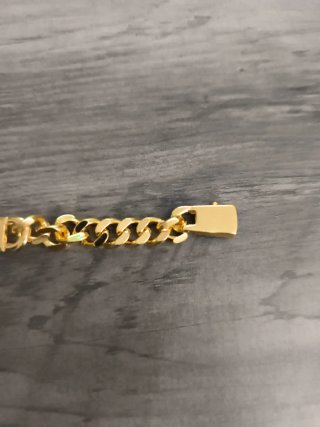 Esclava laminada en oro 18k