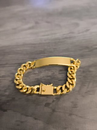 Esclava laminada en oro 18k