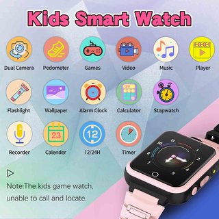 Reloj Inteligente Infantil Negro/Turquesa