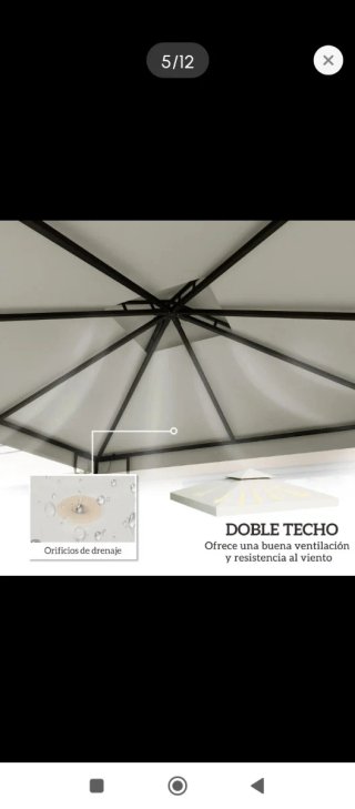 Lona para pérgola de jardín