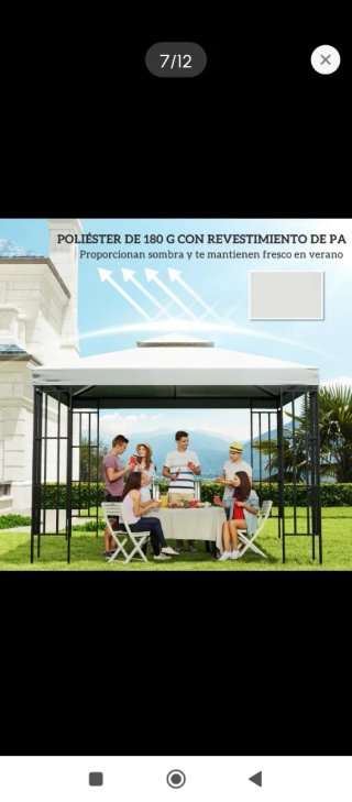 Lona para pérgola de jardín