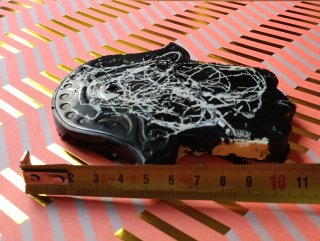 Quemador de incienso Hamsa Negro y Blanco