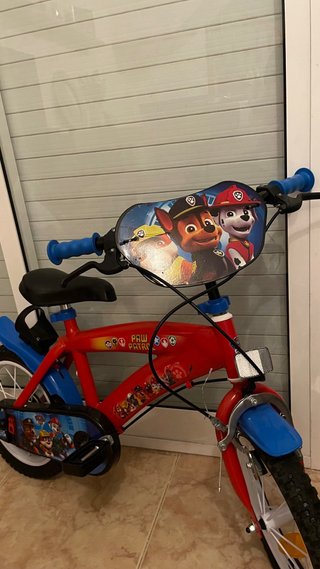 Bicicleta Paw Patrol Roja