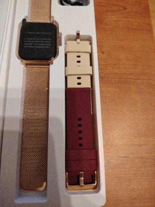 Smartwatch P66 Oro y Rojo