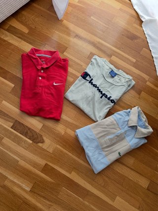 Lote 3 Camisetas Polo Hombre Talla M