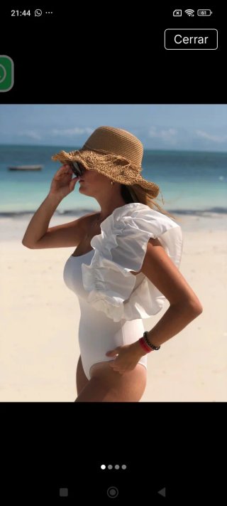Bañador Zara Blanco Talla XL