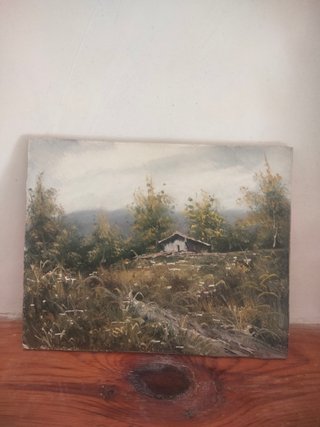 Cuadro al óleo paisaje