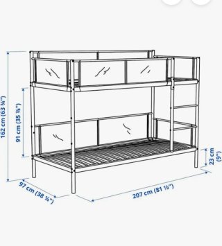 Litera IKEA con colchones