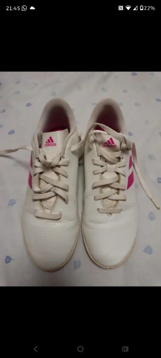 Zapatillas Adidas Niña Blancas y Rosas