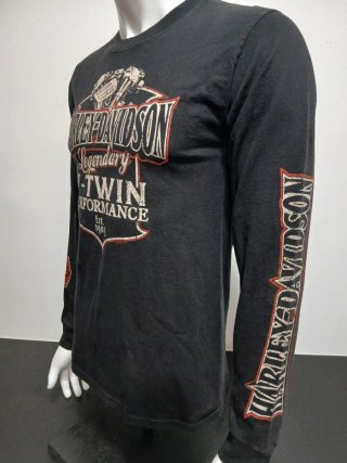 Camiseta Harley-Davidson Manga Larga Negra