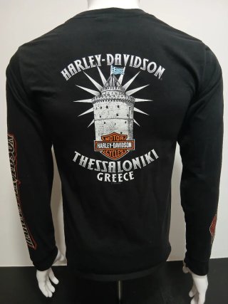 Camiseta Harley-Davidson Manga Larga Negra