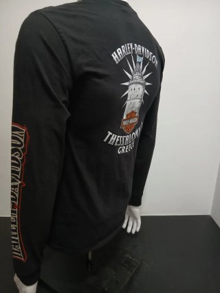 Camiseta Harley-Davidson Manga Larga Negra
