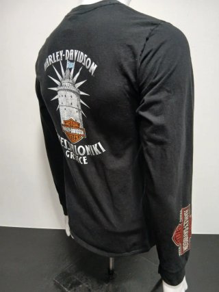 Camiseta Harley-Davidson Manga Larga Negra
