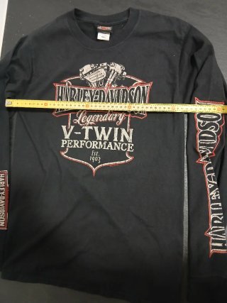 Camiseta Harley-Davidson Manga Larga Negra