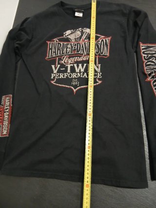 Camiseta Harley-Davidson Manga Larga Negra