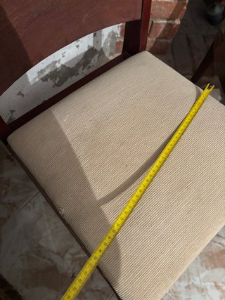 2 Sillas Comedor Madera Tapizado Tela