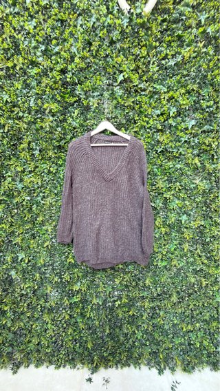 Jersey marrón de punto