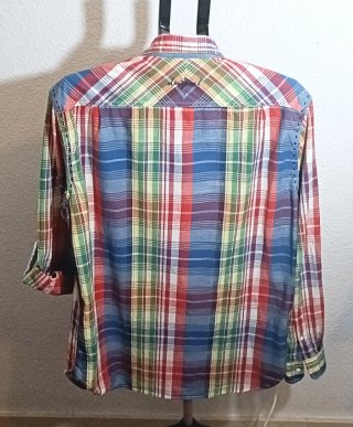 Camisa de cuadros multicolor