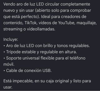 Aro de Luz LED con Trípode y Mando