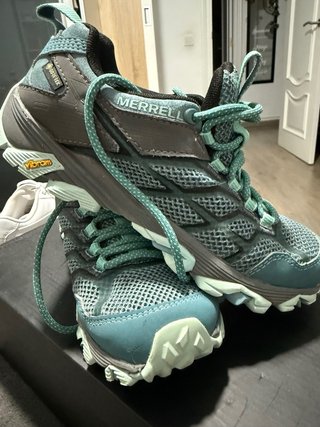 Zapatillas Merrell Mujer Running Gris/Teal