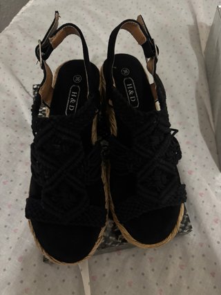 Sandalias esparto cuña