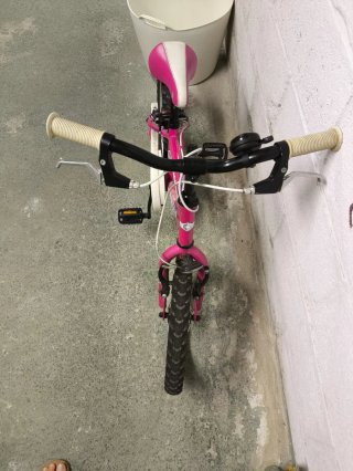 Bicicleta infantil rosa 16