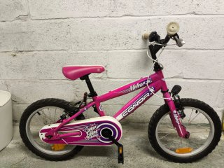 Bicicleta infantil rosa 16