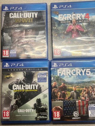 PS4 Call of Duty WWII + Far Cry 4, 5, Infinite War