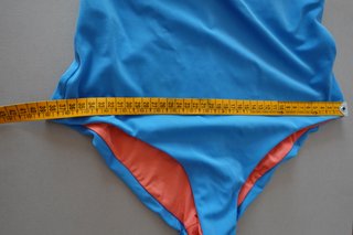 Bañador tropical azul y naranja Talla S