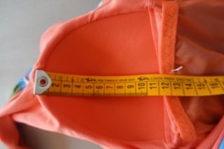 Bañador tropical azul y naranja Talla S
