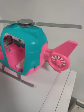 Helicóptero Barbie Rosa y Turquesa