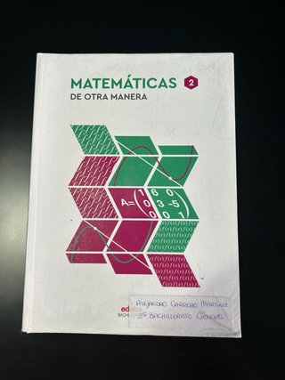 Matemáticas 2o Bachillerato