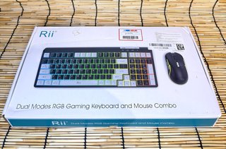 Teclado Rii Negro y Blanco
