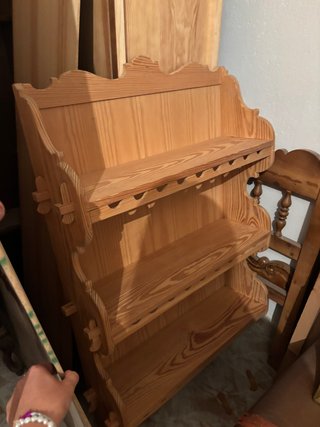 Platero de madera rústico