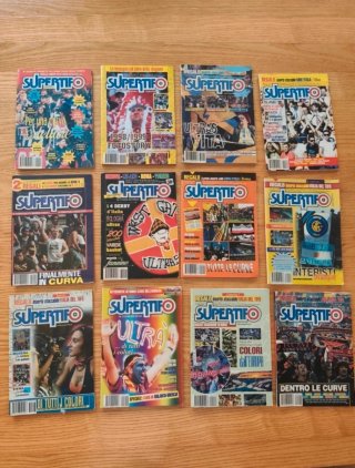 Lote 12 revistas Ultras Super Tifo italianas
