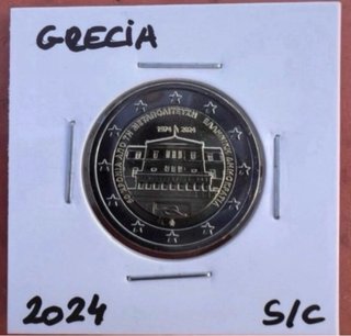 5 Monedas 2 Euros Grecia Conmemorativas