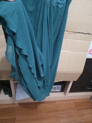 Vestido de fiesta verde