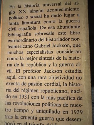 Libro la República española y la guerra civil