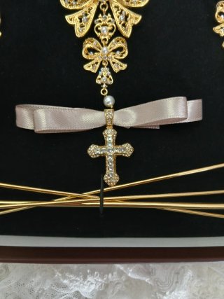 Aderezo fallera oro para niña