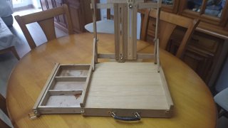 Caballete de madera de roble  para pintar
