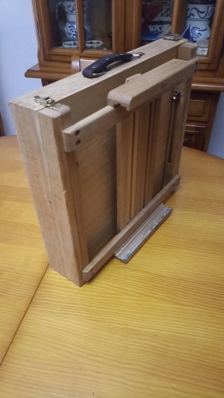 Caballete de madera de roble  para pintar