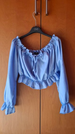 Top shein manica lunga