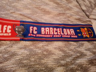 Bufanda Liverpool FC vs FC Barcelona 2007