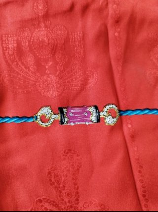 Foulard Must de Cartier Paris Seta Rosso